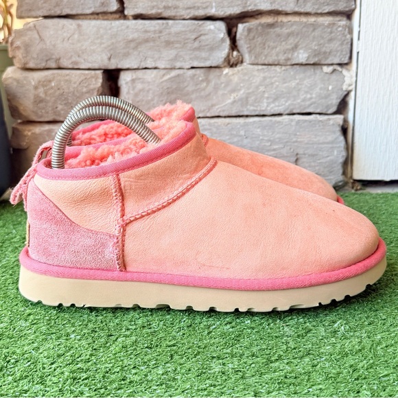 UGG Classic Ultra Mini Pink Blossom Women’s Boots - Picture 2 of 11
